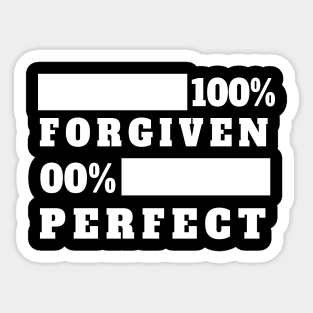 Forgiven: Christian Shirts and Christian Gifts Sticker